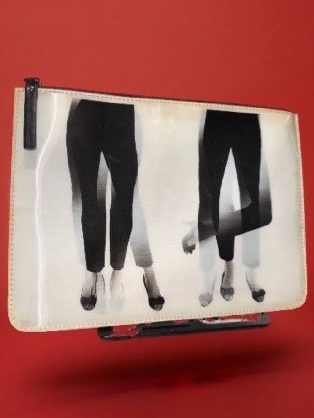 Rare Kate Spade New York Holographic Dancing Vinyl Slim Clutch Pouch Bag-Video!